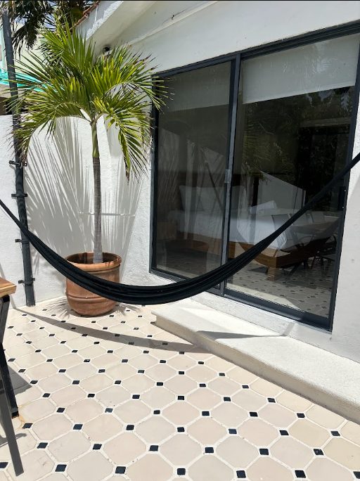 Playacar villa patio hammock