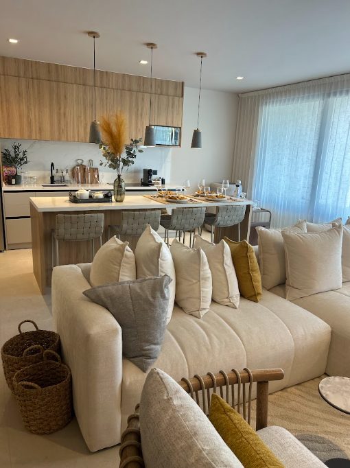 Xcalacoco Beach Club unit kitchen and dining